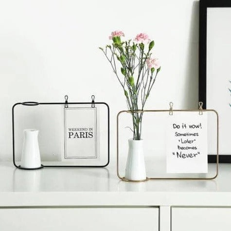 New Creative Iron Photo Frame Stand Postcard Clip Holder Home Decor Fashion Design Family Photo Frame New Creative Iron Photo Frame Stand Postcard Clip Holder Home Decor Fashion Design Family Photo Frame